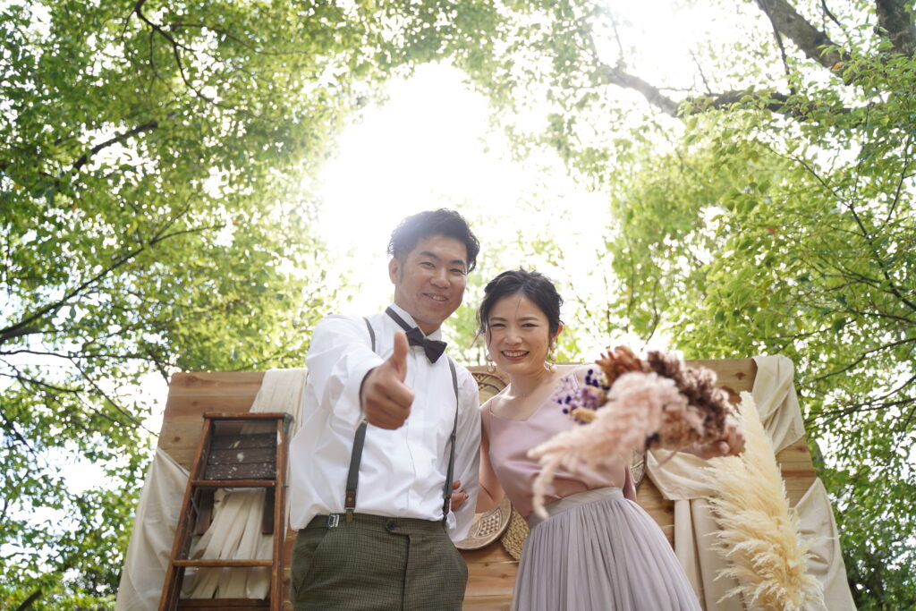 デンパーク（安城市）での前撮り・フォトウエディングのロケーション撮影