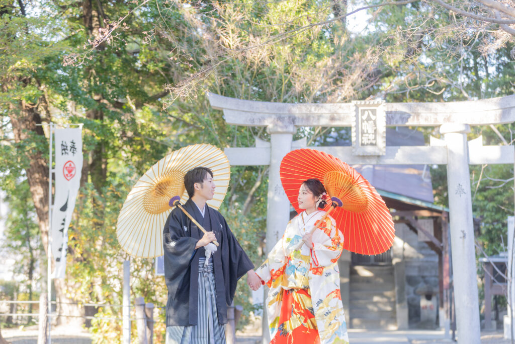 中村公園（名古屋市中村区）での前撮り・フォトウエディングのロケーション撮影