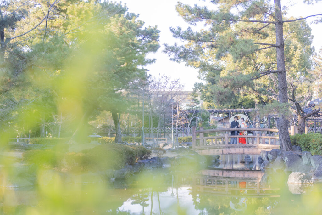 中村公園（名古屋市中村区）での前撮り・フォトウエディングのロケーション撮影