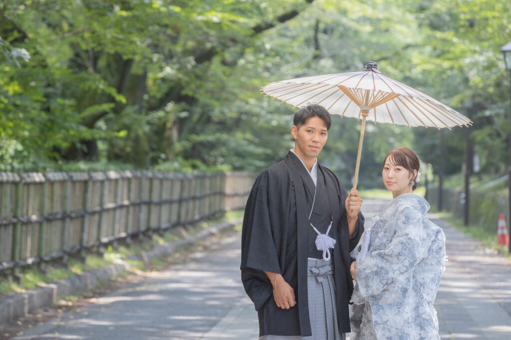 名城公園（名古屋市北区）での前撮り・フォトウエディングのロケーション撮影