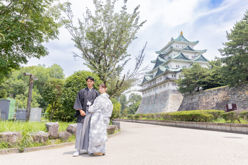 名城公園（名古屋市北区）での前撮り・フォトウエディングのロケーション撮影